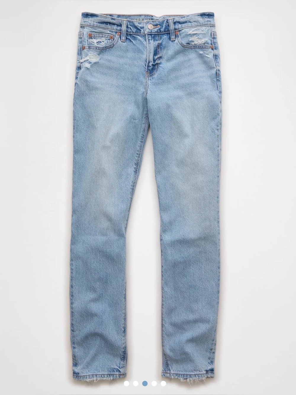 American Eagle Light Blue Women's Straight Leg Jeans